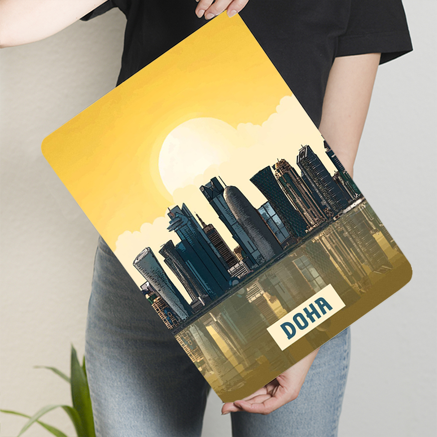 ドーハのスカイラインメタルウォールアート、カタール都市景観装 - Home Decor Qatar のレビューと価格