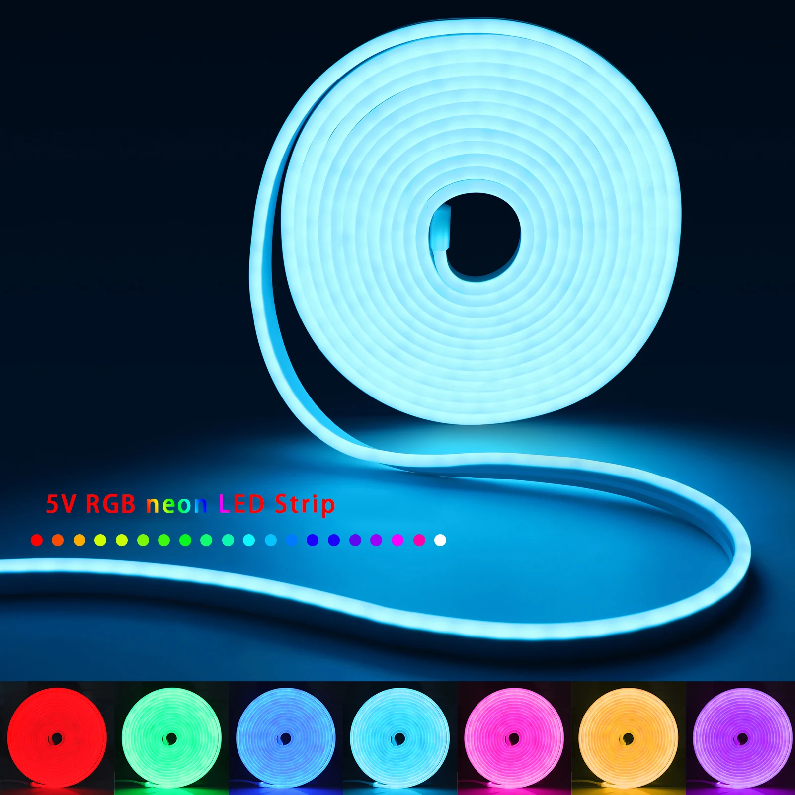 1-5m RGB LEDネオンストリップライト 5V USB - Home Decor Lighting のレビューと価格
